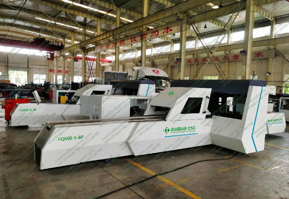 Punzonatrice per Sbarre di Rame CNC HQ600-S-8P a 8 Stazioni di Alta Precisione